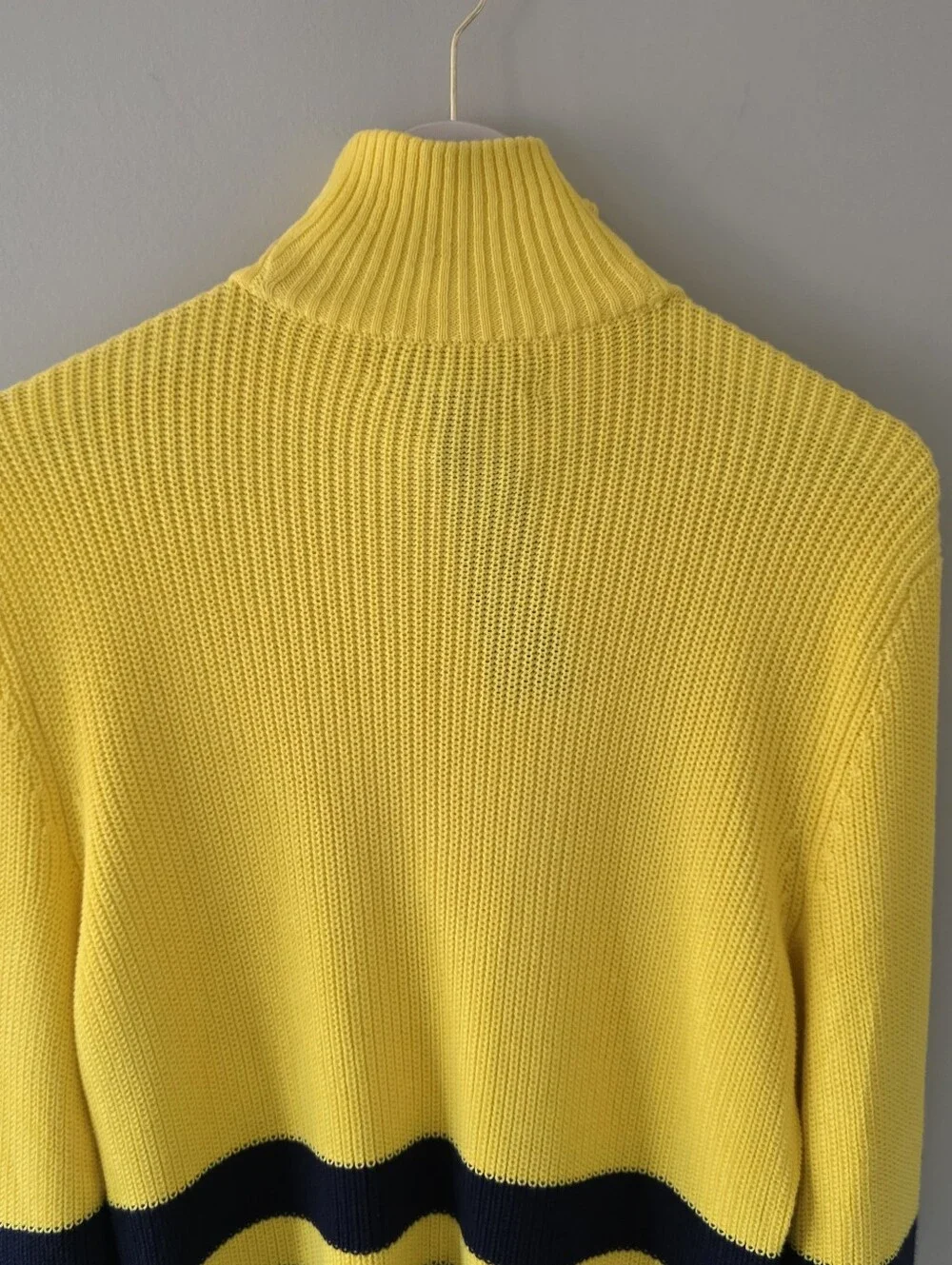 NWT Lauren Active Ralph Lauren M Soft Ribbed Knit Quarter-Zip Sweater Old Money